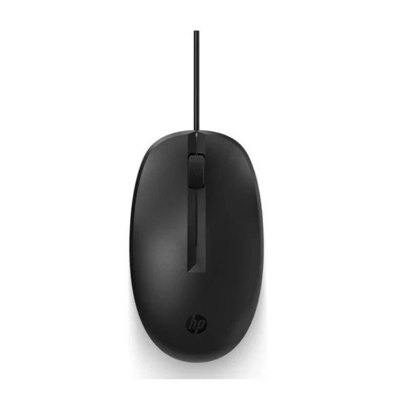 RATON HP 125 USB 1200DPI OPTICO BLACK
