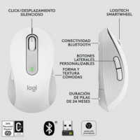 RATON LOGITECH SIGNATURE M650 L WIRELESS WHITE