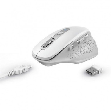RATON TRUST OZAA ERGONOMICO RECARGABLE WIRELESS WH