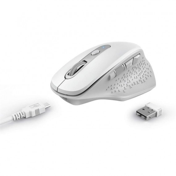 RATON TRUST OZAA ERGONOMICO RECARGABLE WIRELESS WH