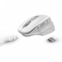 RATON TRUST OZAA ERGONOMICO RECARGABLE WIRELESS WH