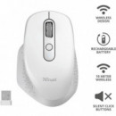 RATON TRUST OZAA ERGONOMICO RECARGABLE WIRELESS WH