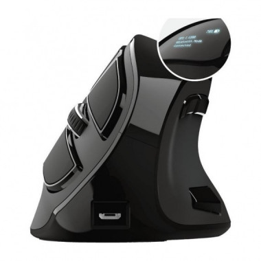 RATON TRUST VOXX ERGONOMICO WIRELESS 9 BOTONES BLA
