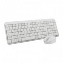 TECLADO + RATON LOGITECH MK250 WIRELESS WHITE