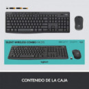 TECLADO + RATON LOGITECH MK295 WIRELESS SILENT GRA