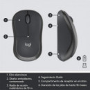 TECLADO + RATON LOGITECH MK295 WIRELESS SILENT GRA