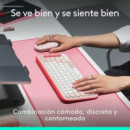 TECLADO + RATON LOGITECH POP ICON WIRELESS ROSE/WH