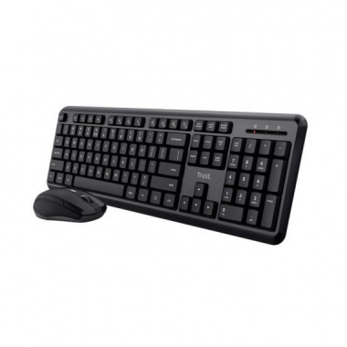 TECLADO + RATON TRUST TKM-360 WIRELESS SILENT BLAC
