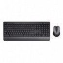 TECLADO + RATON TRUST TREZO WIRELESS BLACK ECO