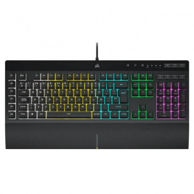 TECLADO GAMING CORSAIR K55 PRO USB ICUE RGB BLACK