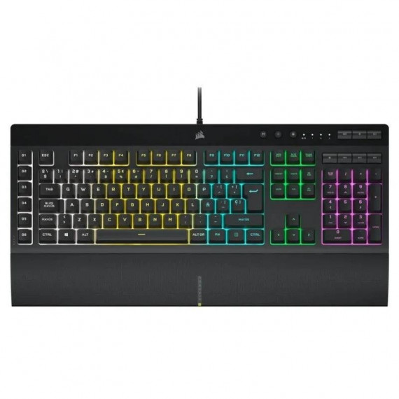 TECLADO GAMING CORSAIR K55 PRO USB ICUE RGB BLACK