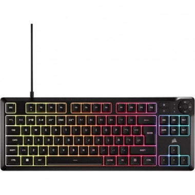 TECLADO GAMING CORSAIR K55 TKL USB ICUE RGB BLACK