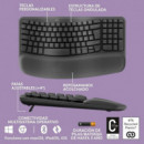 TECLADO LOGITECH  WAVE KEYS BLUETOOTH BLACK