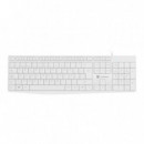 TECLADO NATEC NAUTILUS SLIM LAYOUT USB WHITE