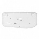 TECLADO PHOENIX K201 ERGONOMICO WIRELESS WHITE