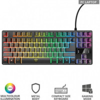 TECLADO TRUST GAMING GXT 833 METALICO USB RGB