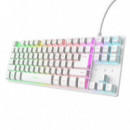 TECLADO TRUST GXT 833W THADO TKL GAMING USB RGB WH