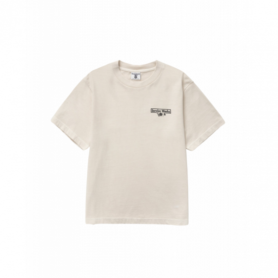 Camisetas Hombre Camiseta SERVICE WORKS Pigment Dyed Trademark Neutral