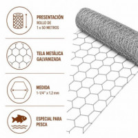 Tela Metálica Galv DONNA GARDEN 1-1/4""X1.2MM 1X50M