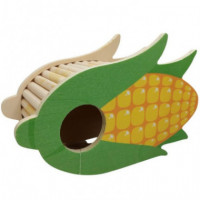 PAWISE Roedor Casita Madera Maiz