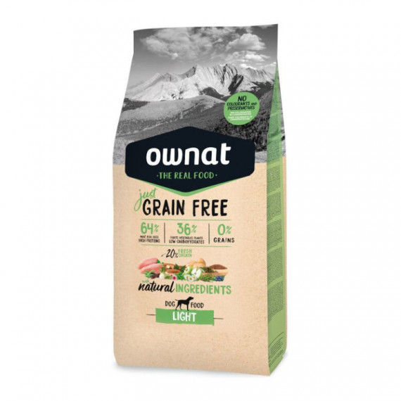 OWNAT perro adulto Just light 14 kg