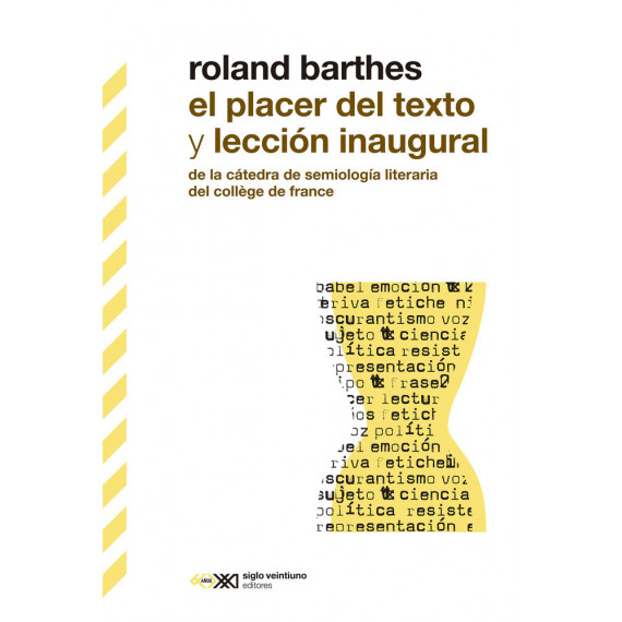 EL PLACER DEL TEXTO Y LECCION INAUGURAL