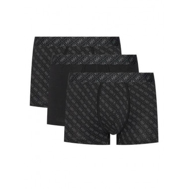 BOXER TRUNK 3 PACK P 4G BLACK PRINT