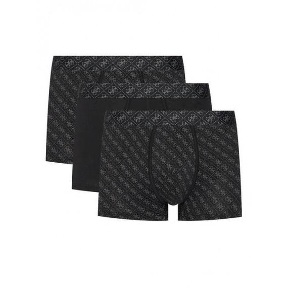 BOXER TRUNK 3 PACK P 4G BLACK PRINT