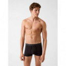BOXER TRUNK 3 PACK P 4G BLACK PRINT
