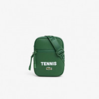 S Flat Crossover Bag Vert 132  LACOSTE
