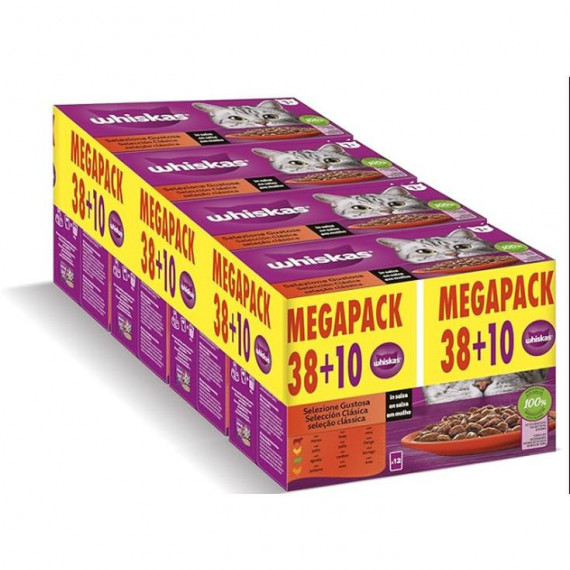 Whiskas Gato Adulto Bulkpack Core Carne 38+10 85GR  MARS