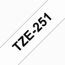 Cinta BROTHER P-touch Laminada Negro sobre Blanco 24MM 8M (TZ251)