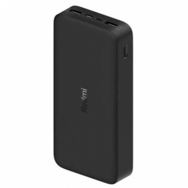 Bater&iacute;a Externa Xiaomi Redmi Power Bank 20000 mAh Negra, Carga R&aacute;pida 18W VXN4304GL