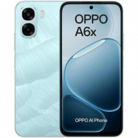 Smartphone OPPO A6x 4G con Pantalla 6.75", 4GB RAM, 128GB y Cámara 13MPX, Azul Hielo