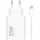 Cargador de Pared Xiaomi 33W USB-A con Cable USB-C Blanco
