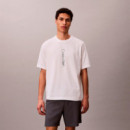 Camiseta deportiva de mezcla de algodón técnico