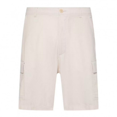Shorts cargo de lino y algod&oacute;n