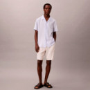 Shorts cargo de lino y algodón