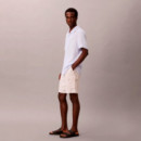 Shorts cargo de lino y algodón