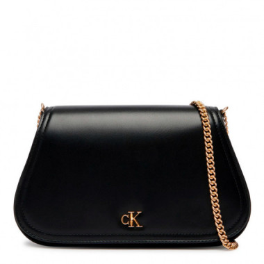 Cartera curva con correa de cadena