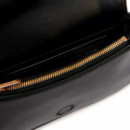 Cartera curva con correa de cadena