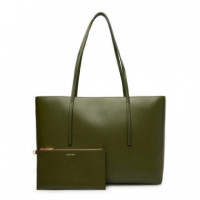 Bolso Tote con Logo en Lámina Metálica  CALVIN KLEIN