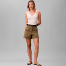Shorts de trabajo de sarga de algodón