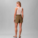 Shorts de trabajo de sarga de algodón