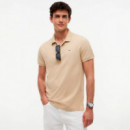Polo de piqué con corte slim y logo