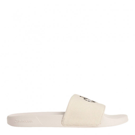 Chanclas Contorneadas de Lona con Logo  CALVIN KLEIN