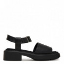 Melanie -Sandalias gruesas de piel