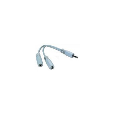 GEMBIRD Cable  Jack Divisor 1M/2 H Blanco