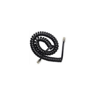 GEMBIRD Cable Telefono Espiral RJ10 4P4C 2M Negro