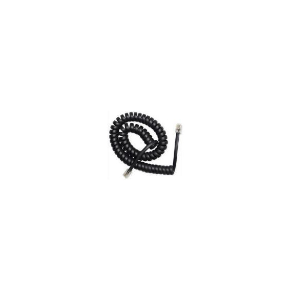 GEMBIRD Cable Telefono Espiral RJ10 4P4C 2M Negro